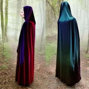Eldritch Cloak. A large mantle of gossamer silk, this dark cloak sometimes seems to shift colors subtly.