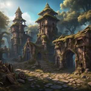 Ruins of a long forgotten village outpost. 