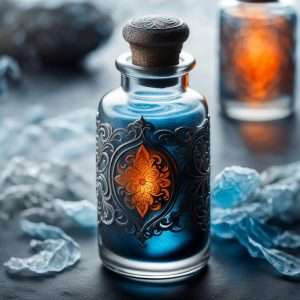a small bottle of Frostfire Elexir